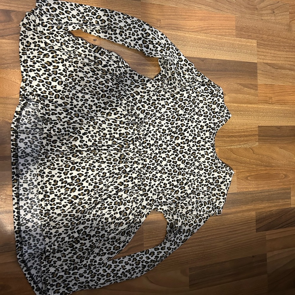 Gaze Leopard Print Blouse - Black and White